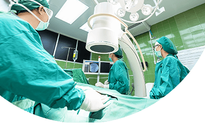 Surgical clinicians in the operating room