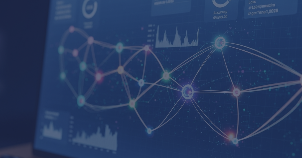 Screen showing AI circuit and analysis data working together in tandem